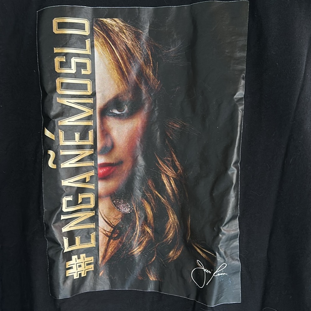 JENNI RIVERA l Black #Engañémoslo Tee Size XL